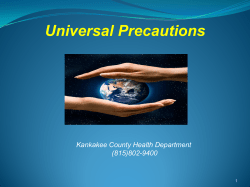Universal Precautions - Kankakee County Health Department