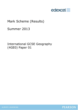 Mark Scheme - Edexcel