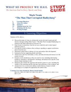 story guide - What So Proudly We Hail