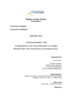 Criticising Humanities Today