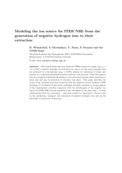 Modeling the ion source for ITER NBI: from the generation of