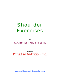 Shoulder Exercises