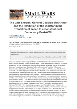 The Last Shogun: General Douglas MacArthur