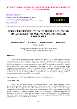 service life prediction of rubber compound by accelerated