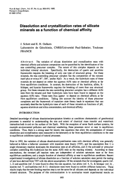 Dissolution and crystallization rates of silicate minerals as a function