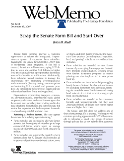 Scrap the Senate Farm Bill and Start Over