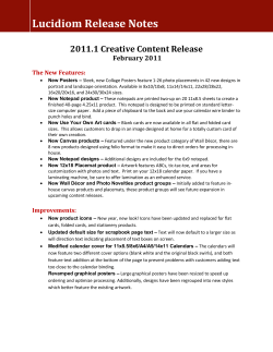 Lucidiom Release Notes