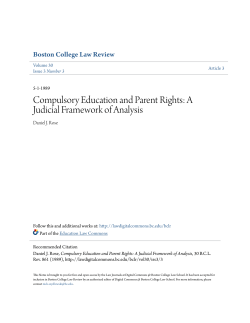 Compulsory Education and Parent Rights