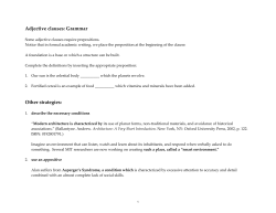 Adjective clauses: Grammar