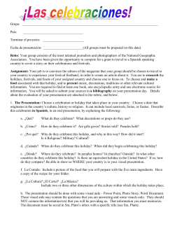 Las fiestas y celebraciones - White Plains Public Schools