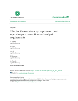 Effect of the menstrual cycle phase on post