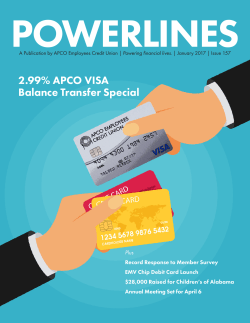 2.99% APCO VISA Balance Transfer Special