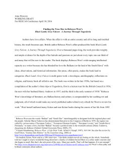 Arna Elezovic WORKING DRAFT For REECAS Conference April 30