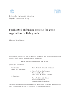 Facilitated diffusion models for gene regulation in living