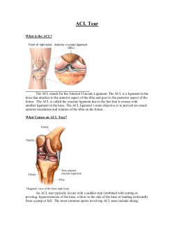 ACL Tear - Function PT