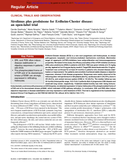 Sirolimus plus prednisone for Erdheim