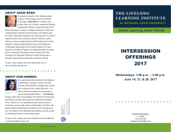 intersession - National Louis University
