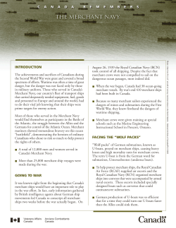 Merchant Navy - Anciens Combattants Canada