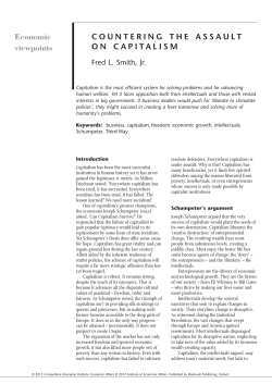 COUNTERING THE ASSAULT Economic viewpoints