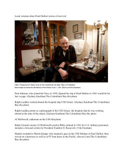 Local veterans share Pearl Harbor stories of