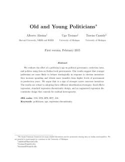 Old and Young Politicians