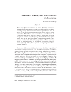 The Political Economy of China`s Defence Modernisation