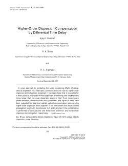 Higher-Order Dispersion Compensation by Differential