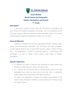 Social Studies World Culture and Geography Eastern Hemisphere