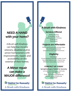 A Minor repair can make a MAJOR difference!