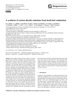 A synthesis of carbon dioxide emissions from fossil