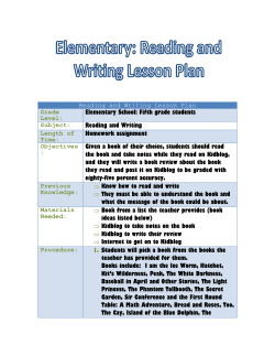 Elementary School: Fifth grade students Subject