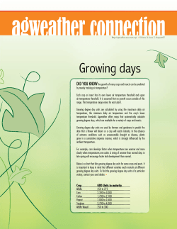 Growing days