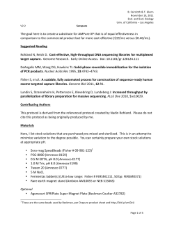 Homemade AMPure XP beads - Ethan