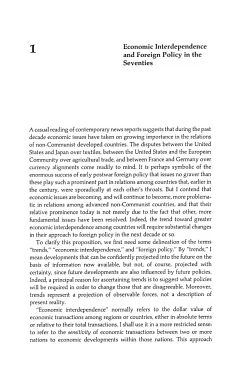 Economic Interdependence