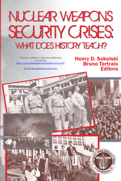 Nuclear Weapons Security Crises: What Does History Teach? [open
