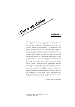 Euro vs dollar - London Business School