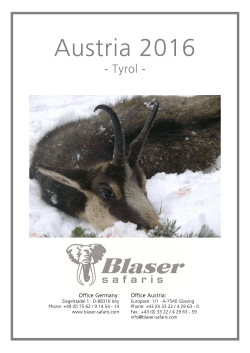 Austria – Tyrol - Blaser Safaris