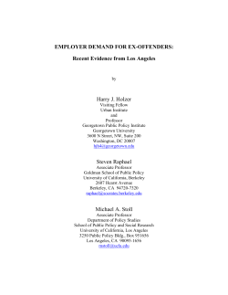 Employer Demand for Ex-Offenders