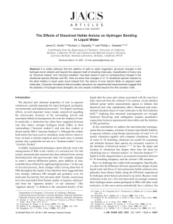 The Effects of Dissolved Halide Anions on Hydrogen Bonding in