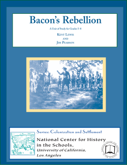 Bacon`s Rebellion - National Center for History in the Schools
