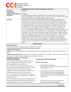 Grade 7 - Challenges - Pittsburgh Catholics Against Common Core