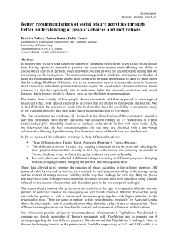 Poster abstract - Florian Daniel