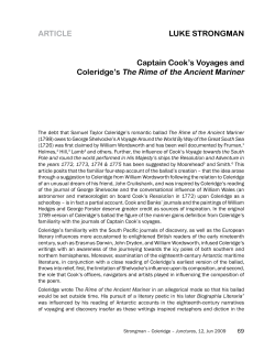 Coleridge`s the rime of the ancient mariner