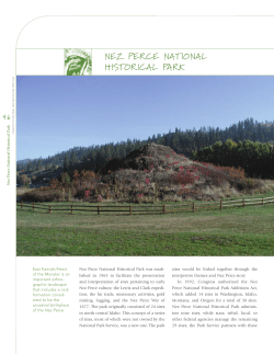 nez perce national historical park