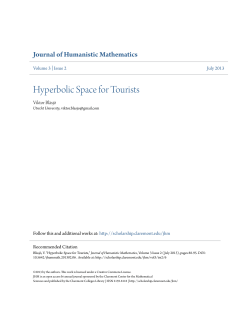 Hyperbolic Space for Tourists