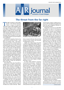 Jan - The Association of Jewish Refugees