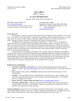 SYLLABUS DOC 2: Justice