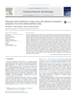 Enhanced action tendencies in high versus low obsessive