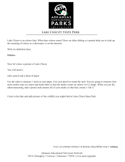 Lake Chicot State Park - Arkansas Educational Television Network