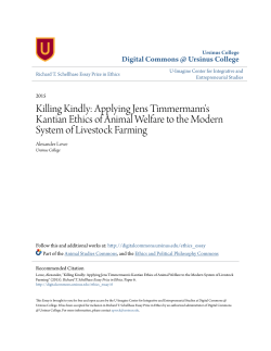 Applying Jens Timmermann`s Kantian Ethics of Animal Welfare to